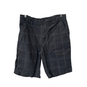 NorthCrest Plaid Classic Fit Shorts Size 34 Cotton Pockets Outdoor Casual Wear